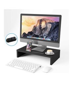 Monitor Stand Computer Riser Organizer Stand Desktop Printer Stand for Laptop Computer Storage Shelf & Screen Holder