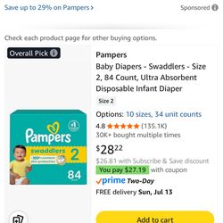 Brand New Unopened Box Diapers 