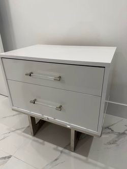 City Furniture White Nightstand