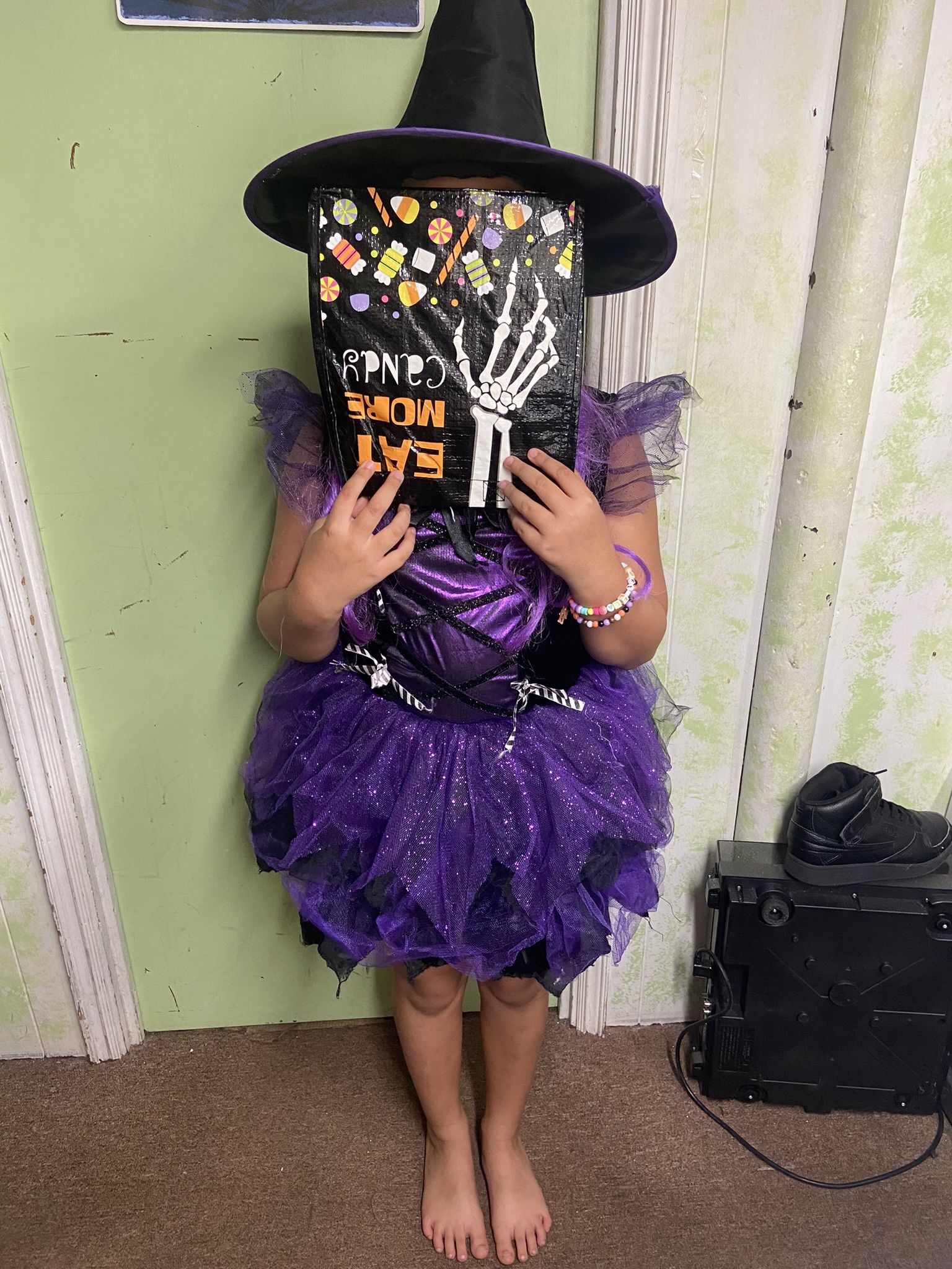 Halloween Costume Purple Witch 