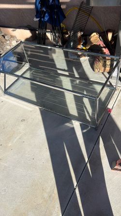 Large glass coffee table