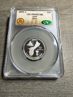 Graded 2009 S Guam Silver Quarter