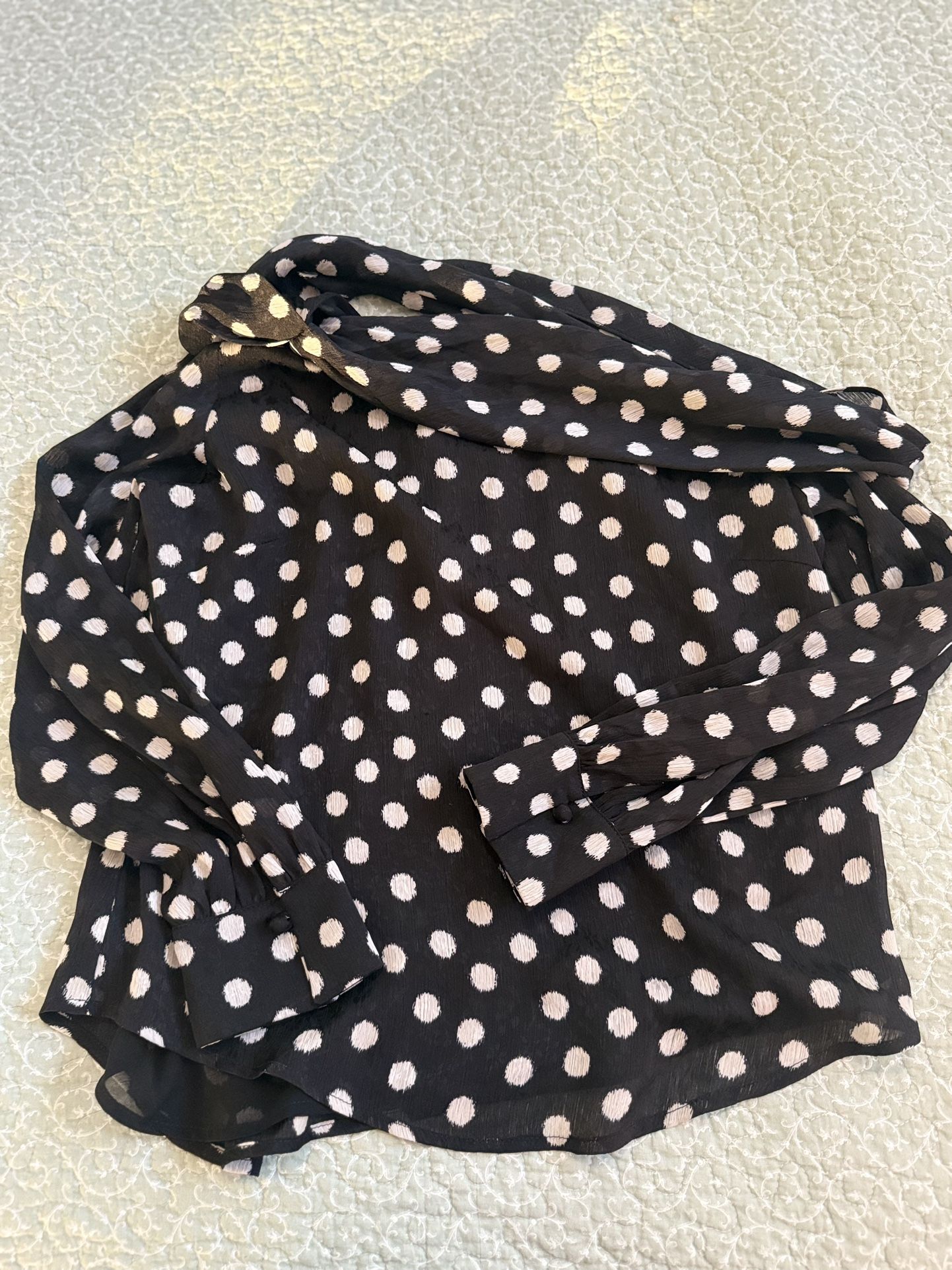 Polka Dot Off Shoulder Blouse