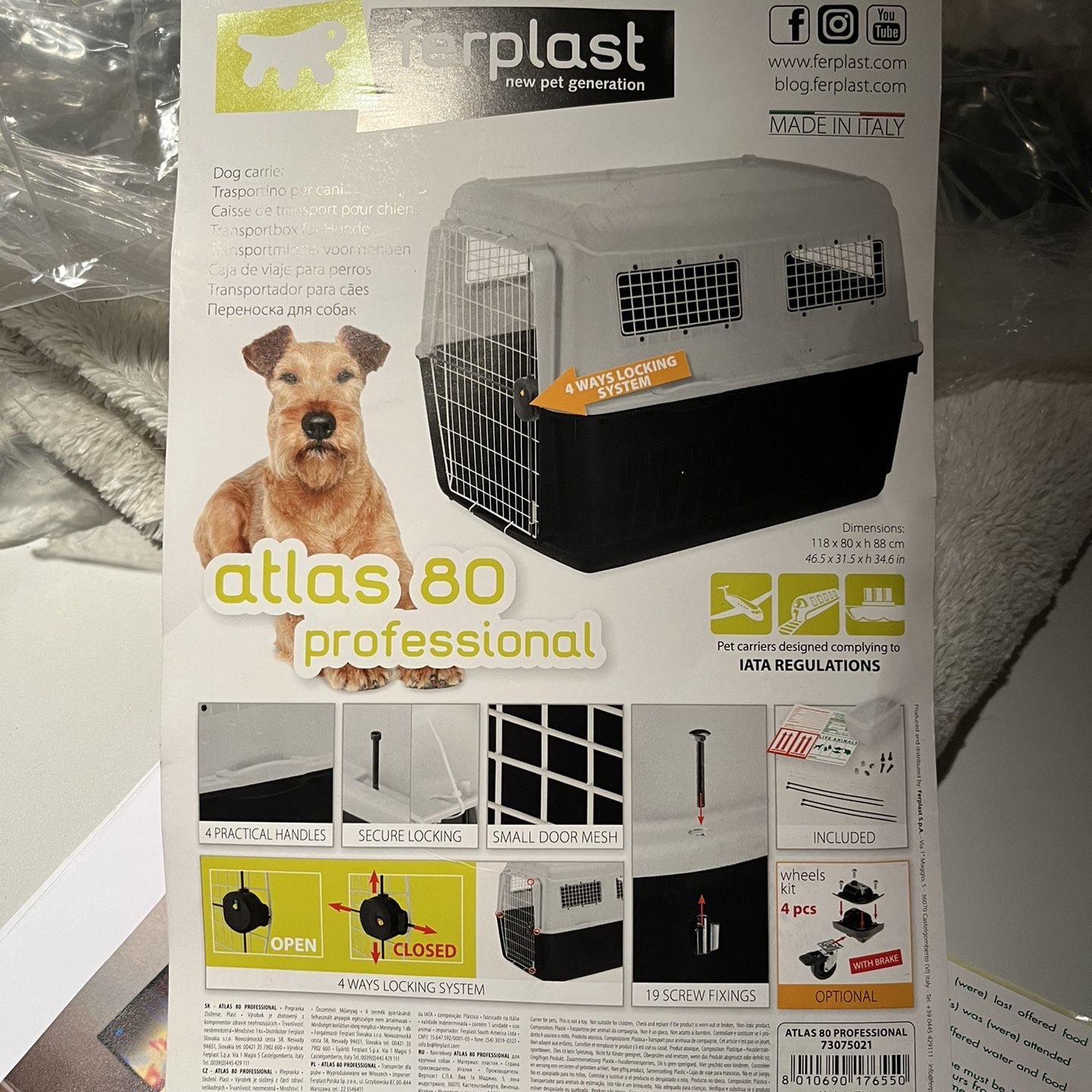 Dog Crate - IATA Approved - XL