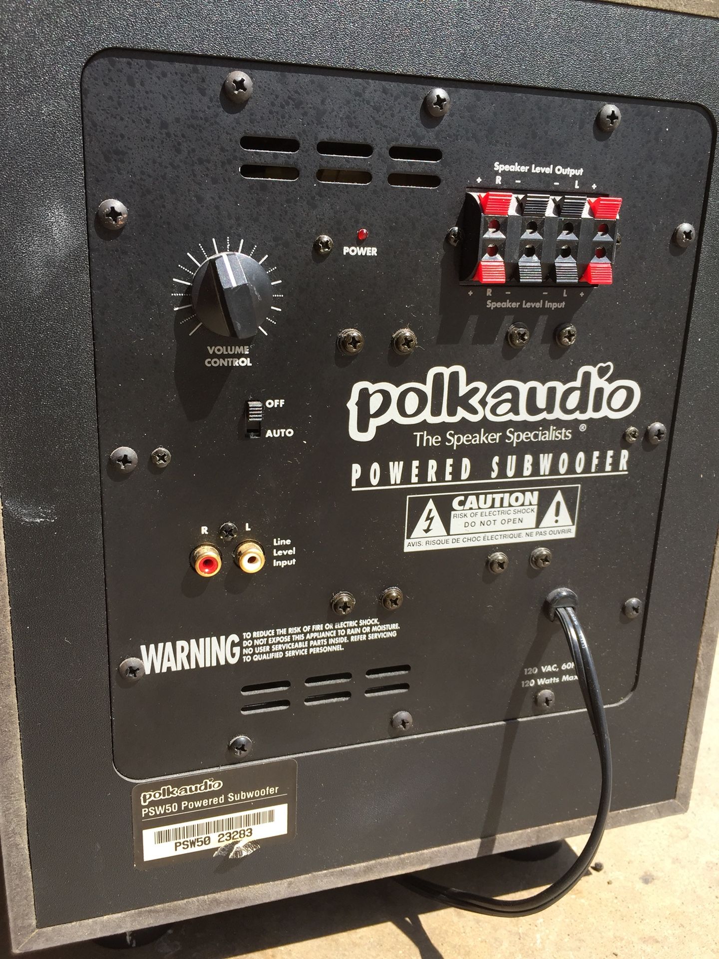Polk hotsell audio psw50