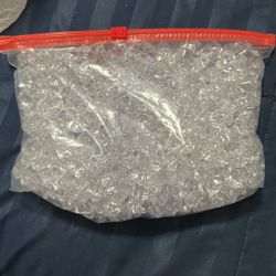 Large Bag of Clear Plastic Jewels 