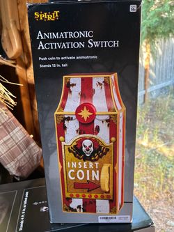 Spirit Halloween 2024 Coin Animatronic Activation Switch