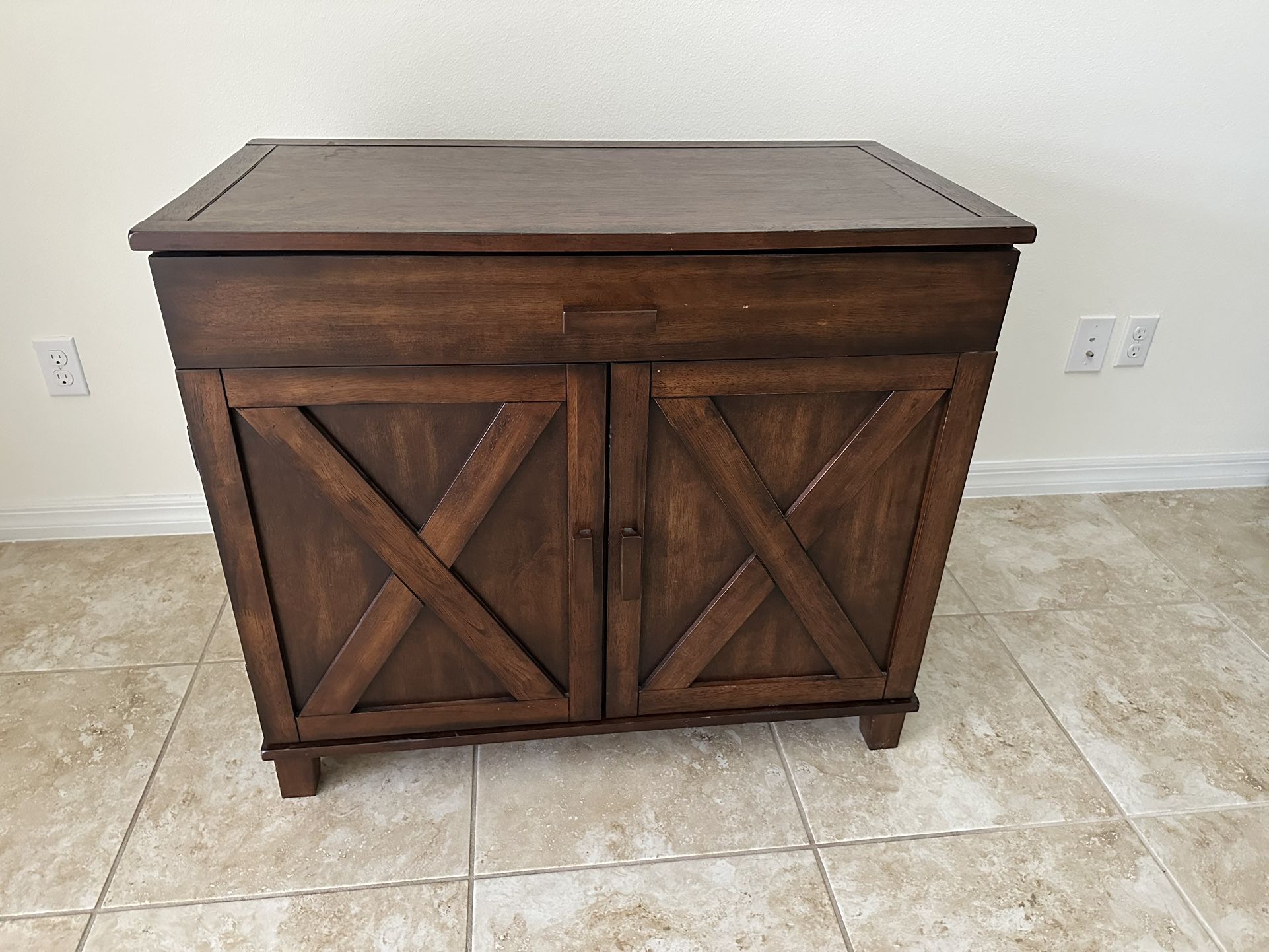 Used Walnut Computer Hutch