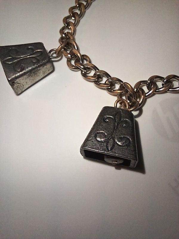 Rare Actual Bell Bracelet Selling W/ Sea Horse Charm $40