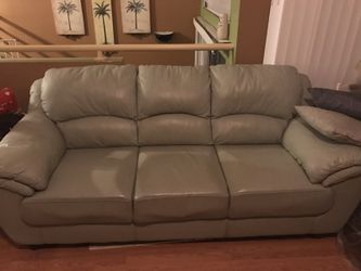 Sofa rooms to go. Mint leather green