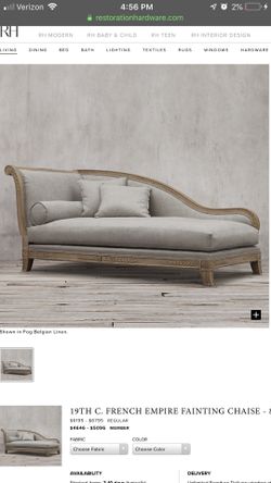 Restoration hardware chaise couch daybed