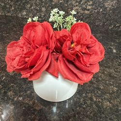 Artificial Flower With Vase