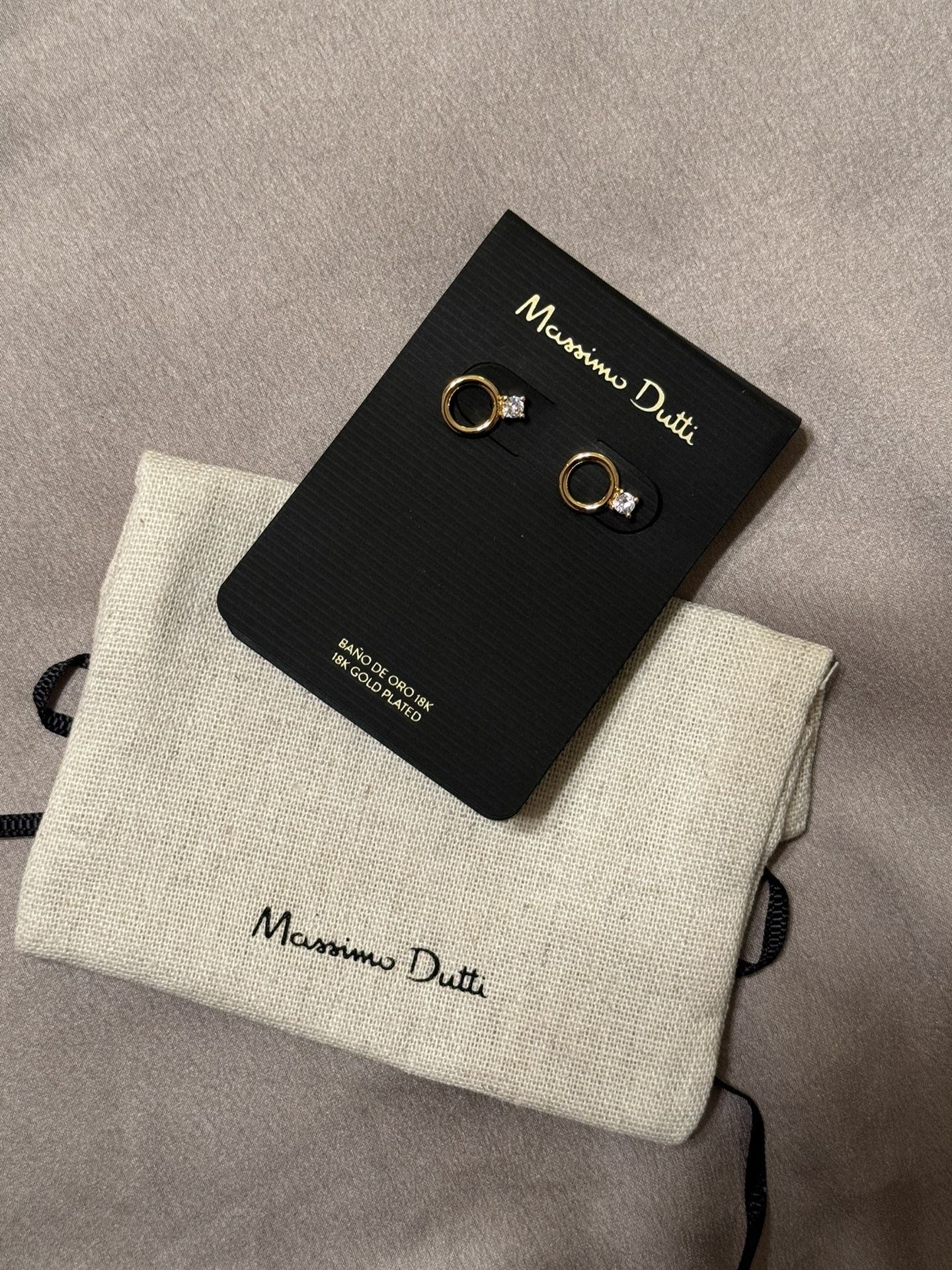 18K Gold Plated Massimo Dutti Earrings