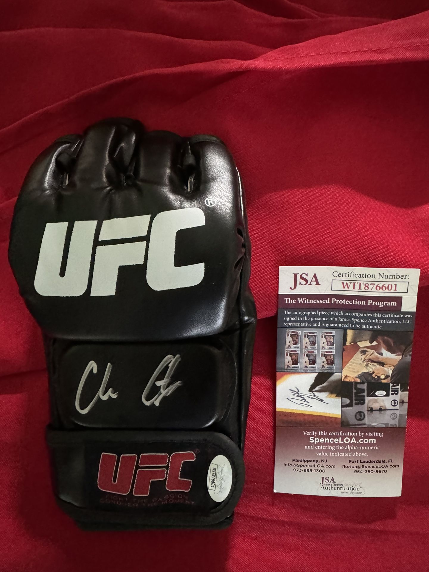 Authentic "Americas Champ" Colby Covington Signed UFC Glove w/ JSA COA