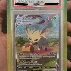 Pokemon Leafeon VMax Evolving Skies PSA 10