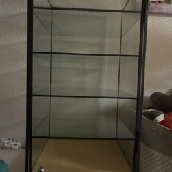 countertop glass display cabinet