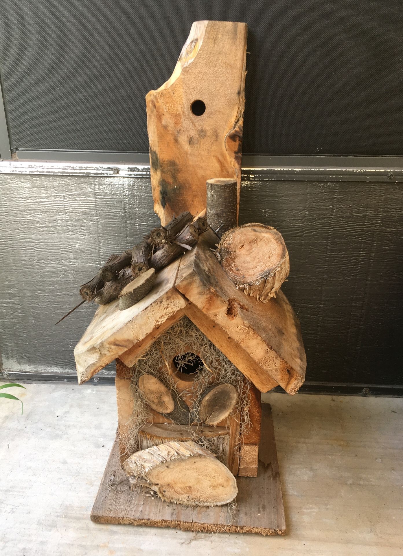 Cute handmade cedar birdhouse