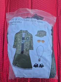 Army Girl's Costume