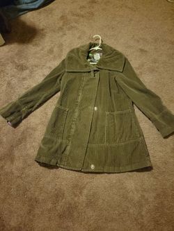 Corduroy knee lenght coat