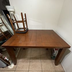 Solid Wooden Dining Table 