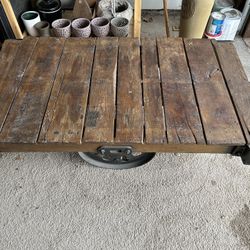 Antique Furniture Cart Coffee Table