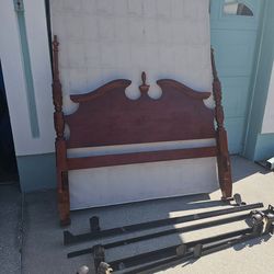 Queen Box Spring And Headboard and frame