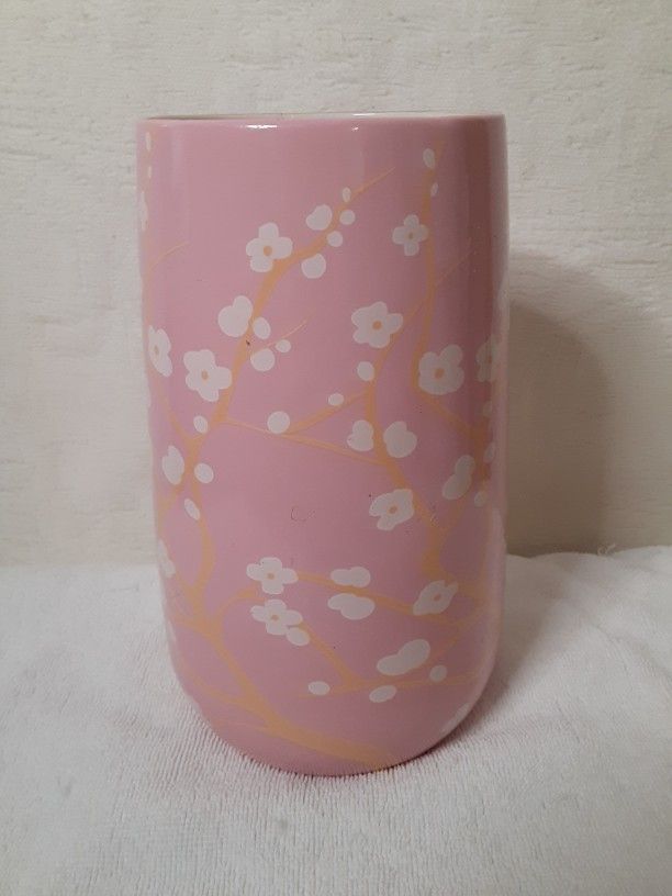 Pink Floral Print Vase 8" x 5”, Super Nice by Pro Flowers Vase

