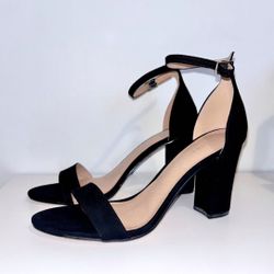 Madden Girl Bella Black Block Heels – Size 8M