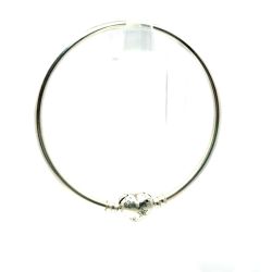Ladies Pandora Moments Heart Clasp Sterling Silver Bangle Bracelet 11054139