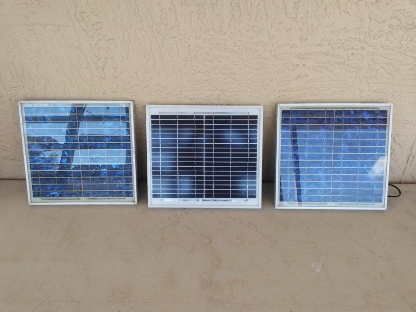 3 10watt Solar Panels