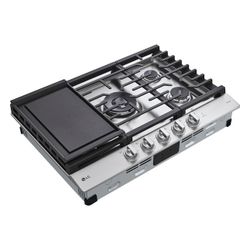 LG Gas Cooktop 5 Burners Stainless Steel