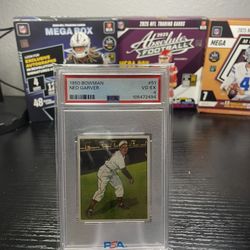 1950 Bowman Ned Garver Psa 4