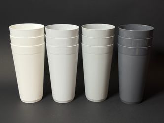 12 Acrylic Newport 32 ounce Unbreakable, Plastic, Stackable, BPA-Free, Drinking Cups
