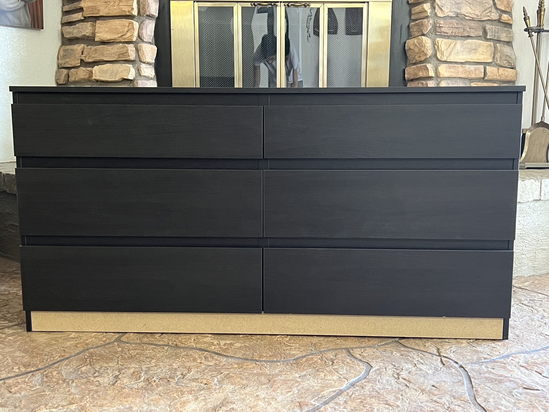 IKEA MALM Black Dresser