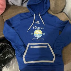 Adidas Blue Hoodie Men Size Small