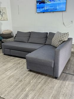 •Free Delivery• Gray IKEA Sectional Couch
