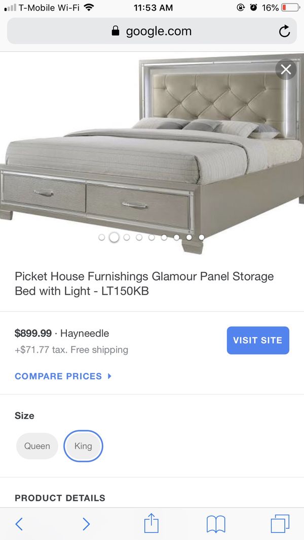 New Led Light King Size Bed Frame With Mattress For In New Led Light King Size Bed Frame With Mattress