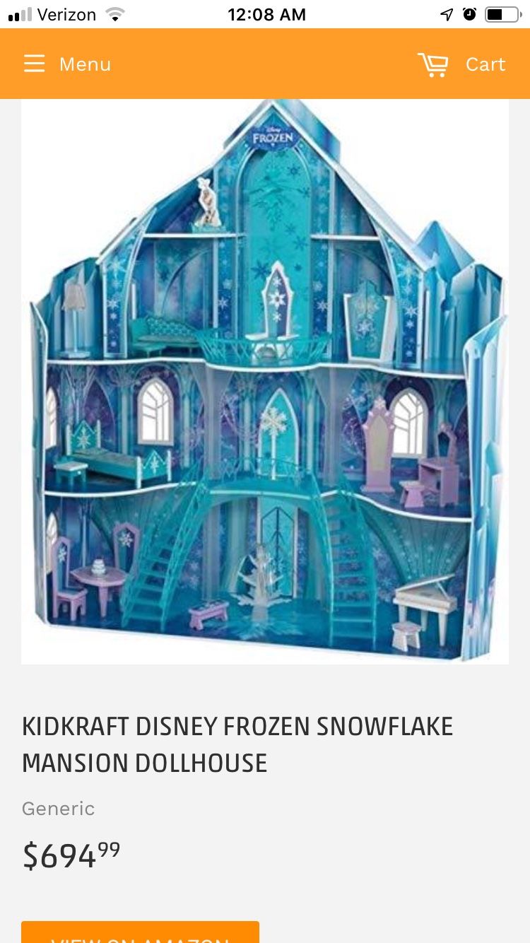 Disney’s frozen dollhouse 5ft tall