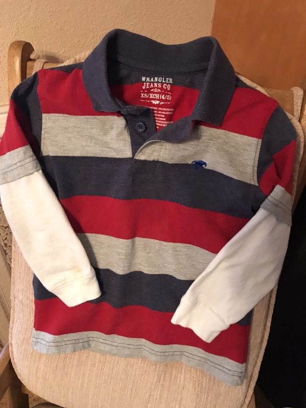 Boys Striped Full Sleeve Collared Shirt