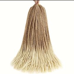 Senegalese Twist Crochet Hair  Ombre Blonde