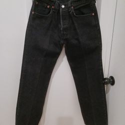 Black Levi 501 Jeans