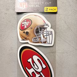 49ers Double Decal 