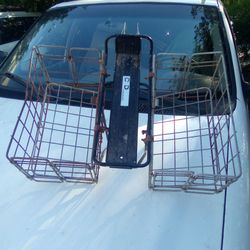 Old school bike folding basket