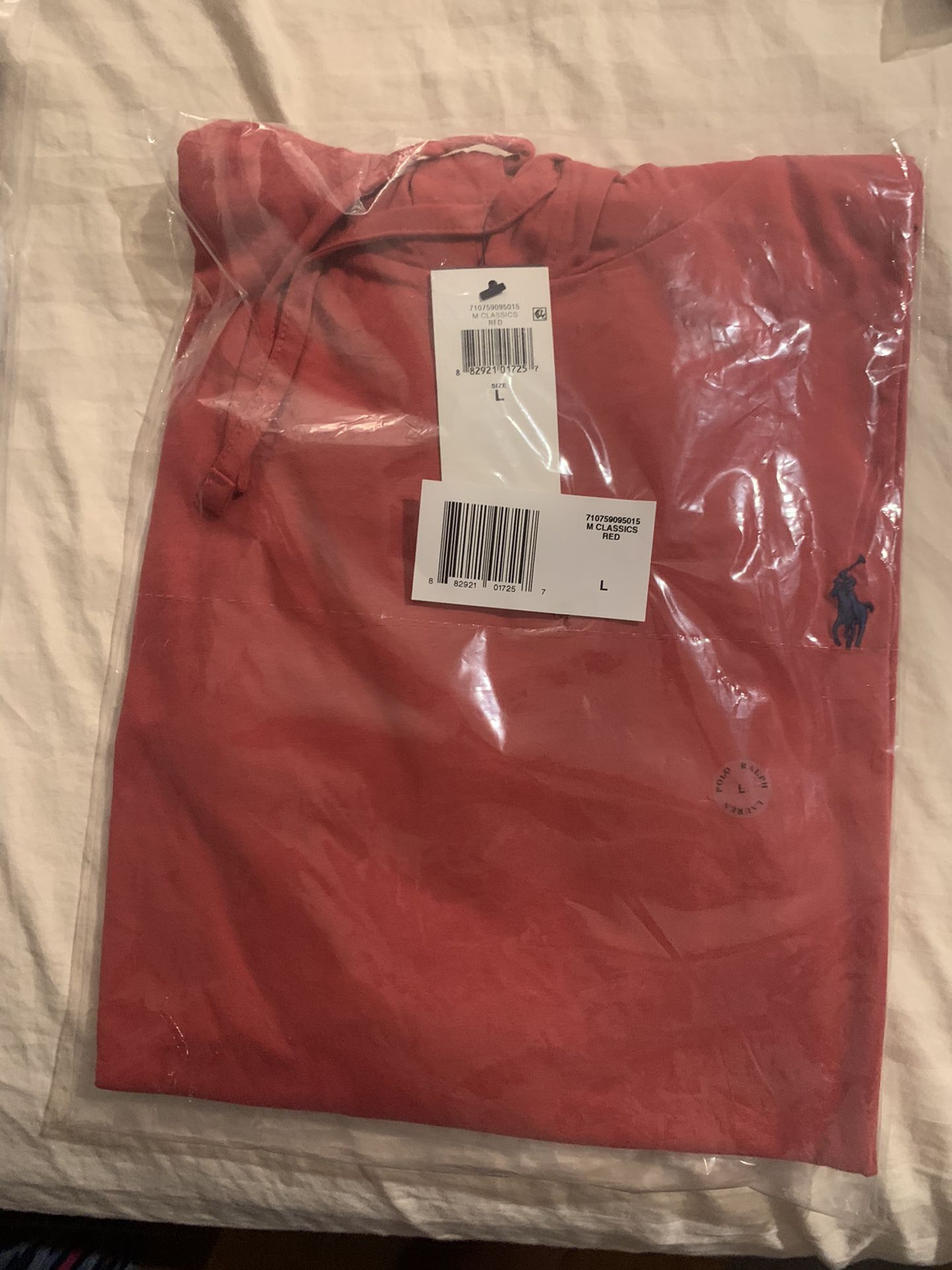 Brand New Polo Ralph Lauren T-Shirt Hoodie Size Large ($50 EACH)