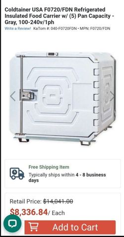 Coldtainer, don't have a need for it. Great if you starting a catering business..