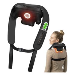 Cordless Neck & Shoulder Massager with Heat 🔥 | Deep Tissue Relief Anytime, Anywhere
