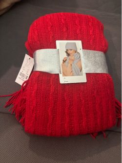 New York & Company Red 3-Piece Winter Set (Scarf, Beanie & Gloves) - Brand New