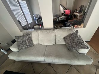 Ashley white couch