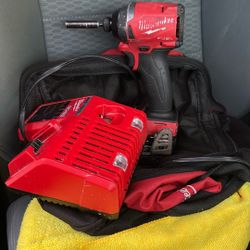 Milwaukee Impact Brushless Battery Nd Charger Nd Bag!!