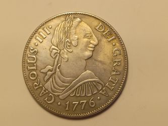 Chile 1776 DA 8 Reals Coin Modern Restrike